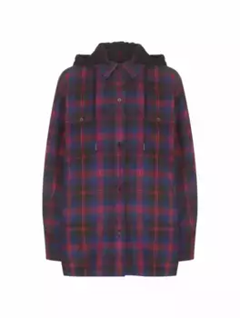 Комбинированный овершот в клетку Juun J, мультиколор