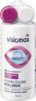 Комбинированный раствор для ухода за контактными линзами с гиалуроновой кислотой 360 мл VISIOMAX