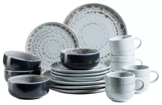 Комбинированный сервиз 16 шт spicy market Mser, серый
