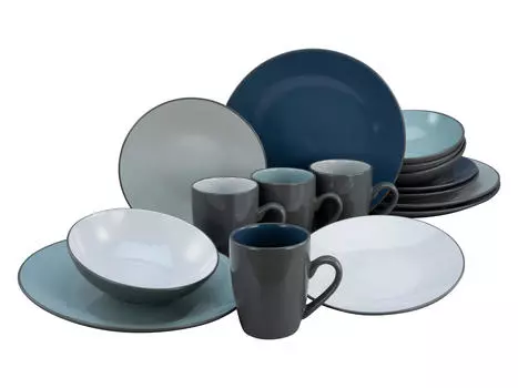 Комбинированный сервиз 16 штук морской бриз Creatable, мультиколор