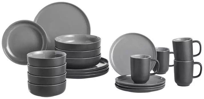 Комбинированный сервиз 20 шт яшма Ritzenhoff, черный