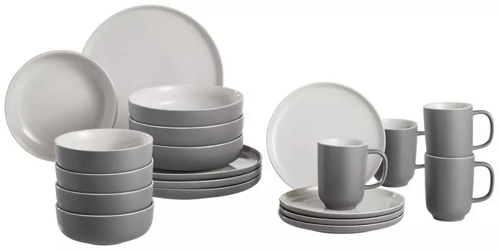 Комбинированный сервиз 20 шт яшма Ritzenhoff, серый