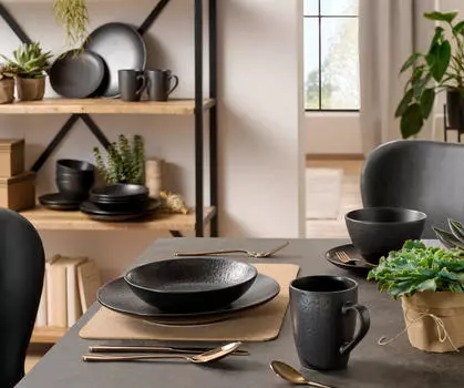 Комбинированный сервиз 20 шт Ritzenhoff, черный