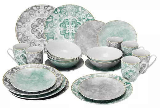 Комбинированный сервиз 24 шт Van Well