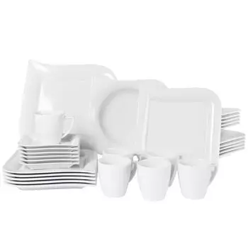 Комбинированный сервиз 30 шт. Опера, изогнутой формы Van Well