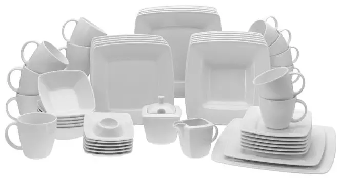 Комбинированный сервиз 50 штук виктория Creatable, белый