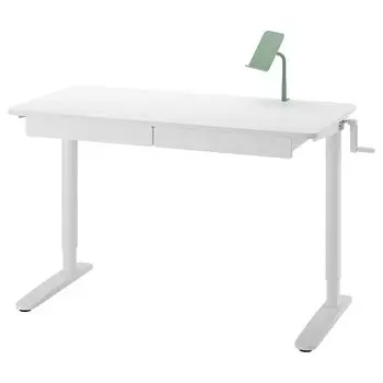 Комбинированный стол для работы сидя/стоя RELATERA IKEA, 117x60 см, серо-зеленый