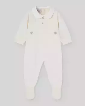 Комбинированный вязаный комбинезон для мальчика PAZ Rodrguez, цвет Crudo