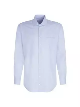 Комфортная деловая рубашка с длинным рукавом Seidensticker, синий