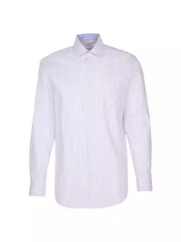 Комфортная деловая рубашка с длинным рукавом Seidensticker, синий