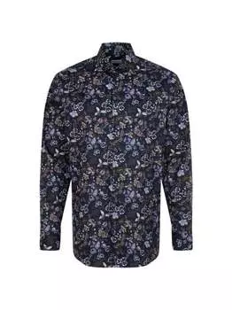 Комфортная деловая рубашка с длинным рукавом Seidensticker, синий