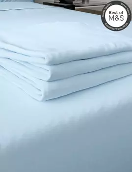 Комфортная и прохладная плоская простыня с содержанием лиоцелла Marks & Spencer