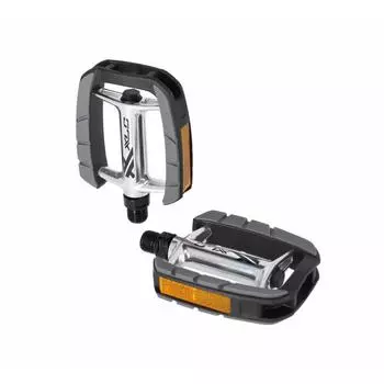 Комфортная педаль XLC PD-C08, черное серебро