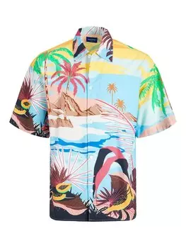 Комфортная рубашка JACK & JONES BELMONT, небесно-голубой/светло-голубой