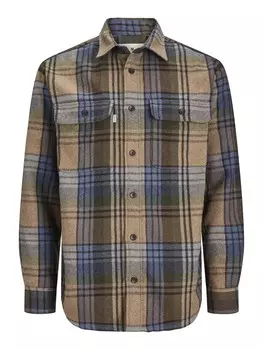 Комфортная рубашка JACK & JONES, коричневый