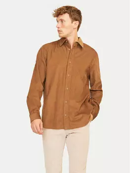 Комфортная рубашка Jack&Jones, коричневый