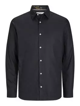 Комфортная рубашка JACK & JONES NORDIC FLORES, черный