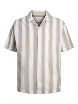 Комфортная рубашка JACK & JONES SUMMER, светло-бежевый/пятнистый бежевый