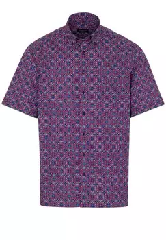 Комфортная рубашка на пуговицах Eterna, красный