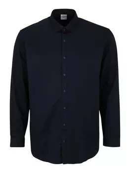 Комфортная рубашка на пуговицах Jack & Jones Plus Blacardiff, темно-синий