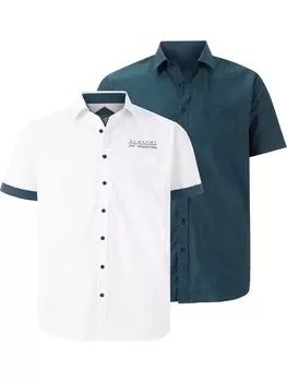 Комфортная рубашка на пуговицах Jan Vanderstorm Evin, бензин