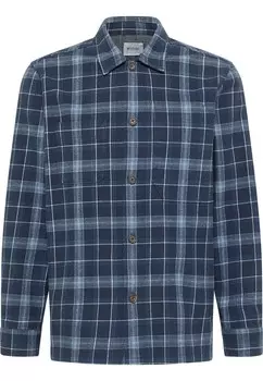 Комфортная рубашка на пуговицах Mustang, темно-синий