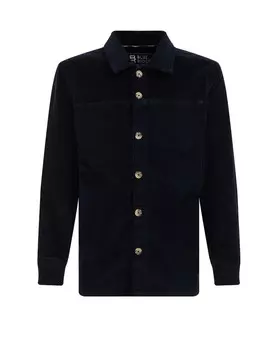 Комфортная рубашка на пуговицах We Fashion, темно-синий