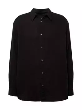 Комфортная рубашка на пуговицах Weekday, черный