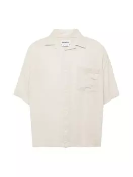 Комфортная рубашка на пуговицах Weekday, светло-бежевый