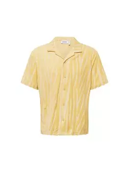 Комфортная рубашка на пуговицах Weekday, желтый/шафран