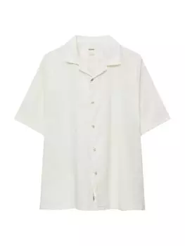 Комфортная рубашка Pull&Bear, белый