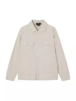 Комфортная рубашка Pull&Bear, бежевый