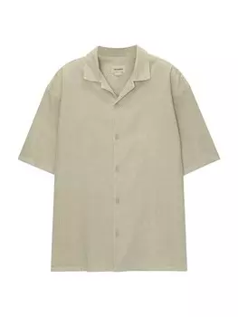 Комфортная рубашка Pull&Bear, цвет Pastel Green