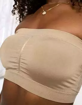 Комфортное бесшовное бандо Magic Bodyfashion цвета маккиато