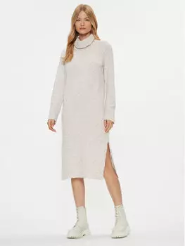 Комфортное трикотажное платье Noisy May, экрю