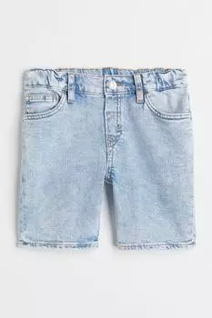 Комфортные эластичные джинсовые шорты свободного кроя H&amp;M