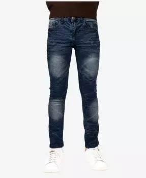 Комфортные эластичные джинсы для мальчиков, размер 8–18 CULTURA, синий