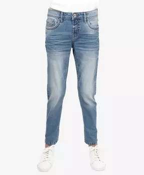 Комфортные эластичные джинсы для мальчиков, размер 8–20 CULTURA, синий