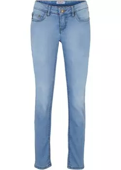 Комфортные эластичные джинсы скинни John Baner Jeanswear, голубой