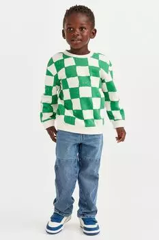Комфортные эластичные джинсы свободного кроя H&amp;M