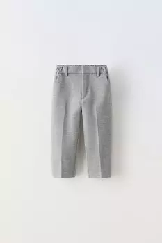 Комфортные брюки ZARA, серый мергель
