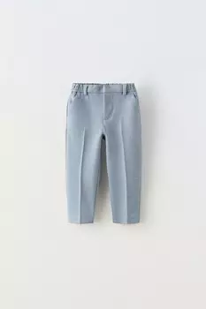 Комфортные брюки ZARA, светло-голубой