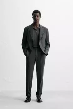 Комфортные брюки ZARA, темно-серый