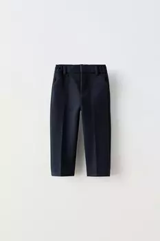 Комфортные брюки ZARA, темно-синий