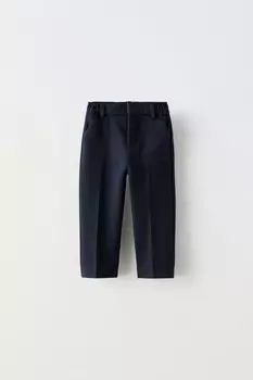Комфортные брюки ZARA, темно-синий