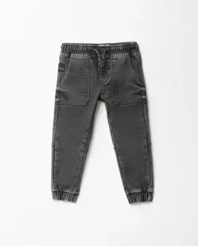 Комфортные джинсовые джоггеры Sfera, темно-серый