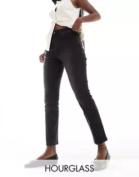 Комфортные джинсы mom fit Hourglass облегающего кроя черного цвета ASOS DESIGN