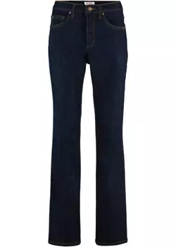 Комфортные джинсы стрейч с широкой завышенной талией John Baner Jeanswear, синий