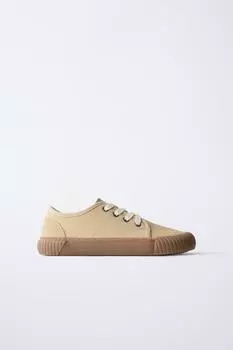 Комфортные кроссовки для босоножек ZARA, цвет Sand Brown