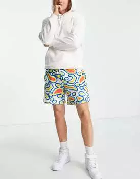 Комфортные шорты ASOS со сплошным графическим принтом